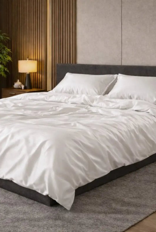 Literie blanche satinée – 100 % coton turc, 140 g, literie Wivanco de qualité luxe