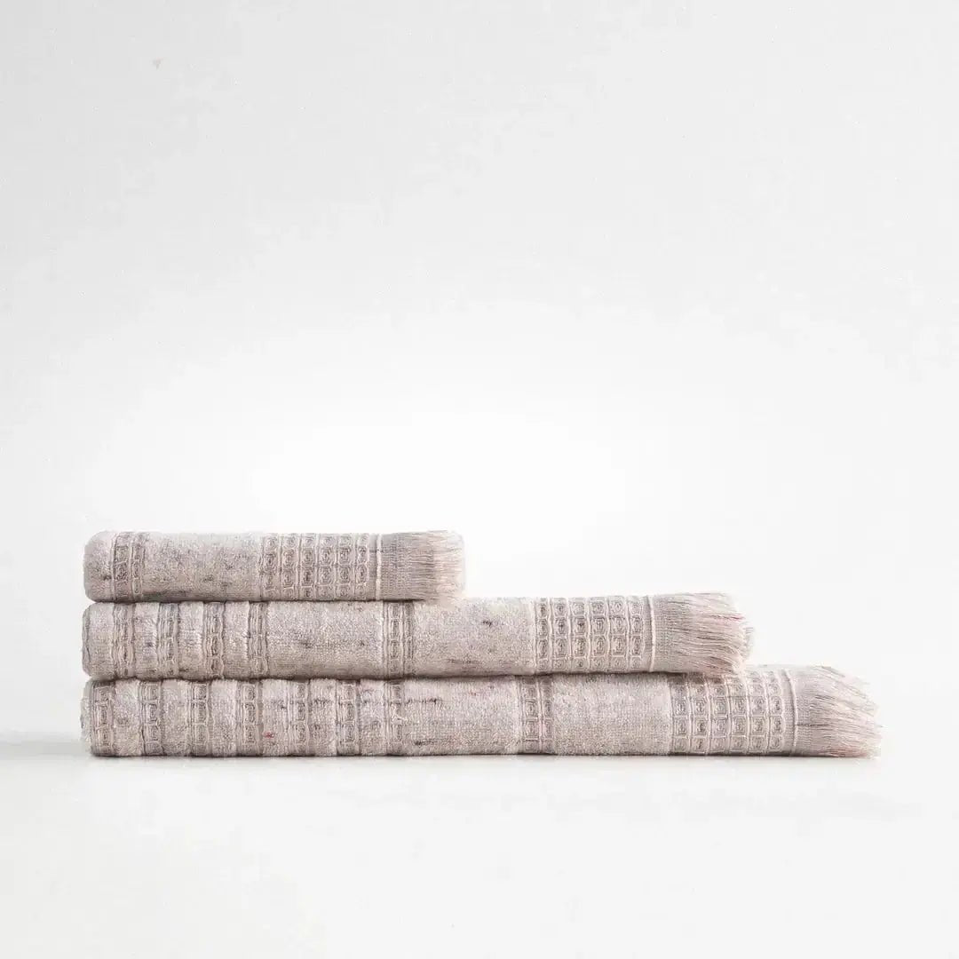 Zestaw 3 ręczników Maia – 100% Organiczna Turecka Bawełna, Różowy puder Wivanco Bedding