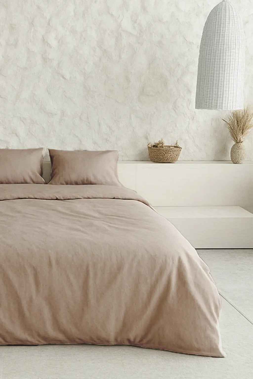 Pościel Satynowa Cappuccino – 100% Bawełna Turecka, 140g, Luksus Hotelowy