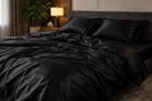 Pościel Satynowa Czarna – 100% Bawełna Turecka, 140g, Minimalistyczna Elegancja Wivanco Bedding