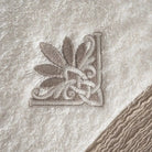 Zestaw 2 Ręczników Kąpielowych – Mihra – Damski, 100% Organiczna Bawełna, Detal z Haftem Arma, Kremowy Wivanco Bedding