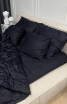 Pościel Satynowa Czarna – 100% Bawełna Turecka, 140g, Minimalistyczna Elegancja Wivanco Bedding